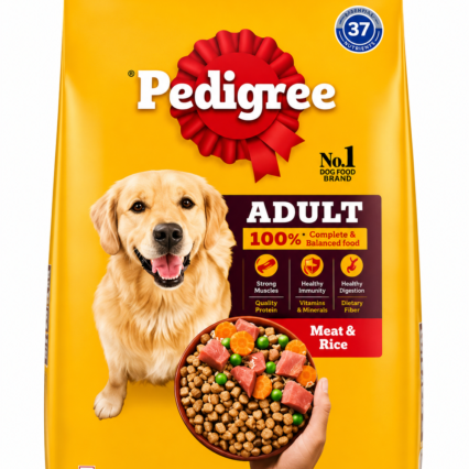 Dry range adult meat & rice | 1kg, 10kg, 2.8kg, 20kg | Pedigree
