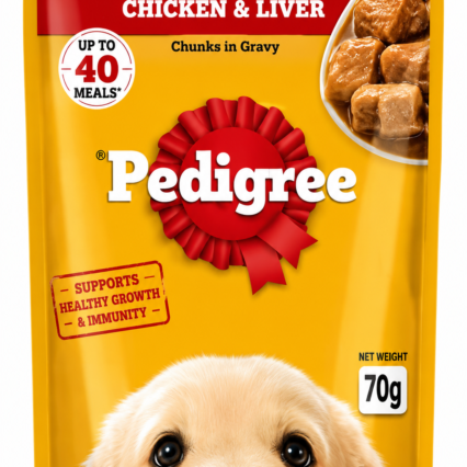 Puppy chicken & chunks In Gravy | 70gm , 130gm | Pedigree