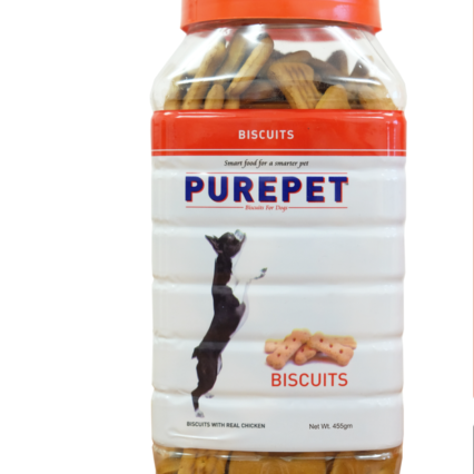 Purepet  Dog biscuits  Chicken | 455gm , 800gm | Drools