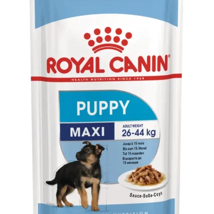 Maxi range for adult weight 26/44 kg puppy | 1kg , 4kg , 10kg , 15kg | Royal Canin