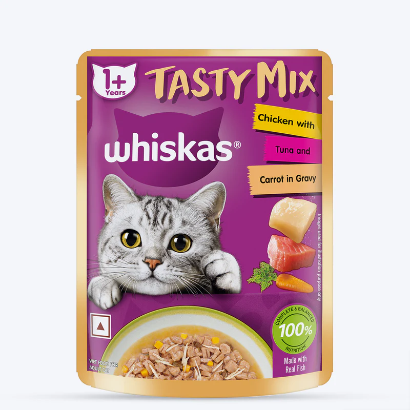 Whiskas gravy adult mix chicken tuna | 80gm