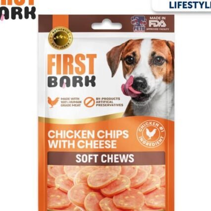 First Bark Chicken Chips with Cheese – 70gm