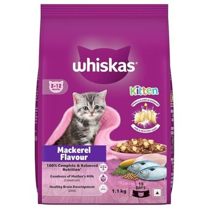 Whiskas Dry Junior/Kitten Mackerel | 1.1 kg , 3 kg