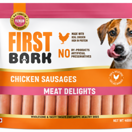 First Bark Meat Delights Chicken Sausages – 450gm