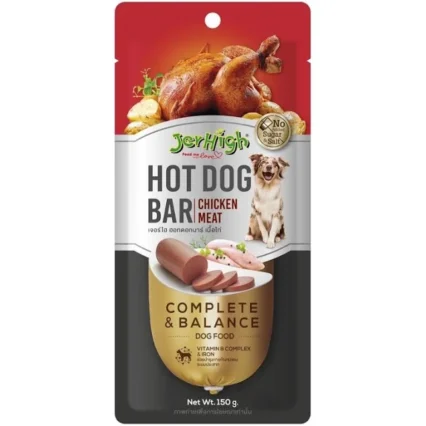 JerHigh Hot Dog Bar – Chicken Meat & Vegetable – 150g