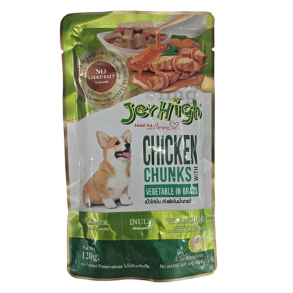 JerHigh Chicken & Vegetable Gravy in Pouch-120gm