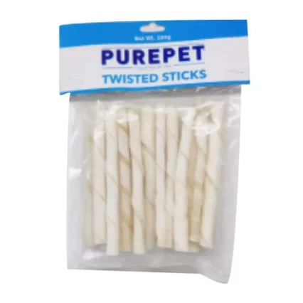 Purepet Chew Twisted Sticks | 200gm | Drools