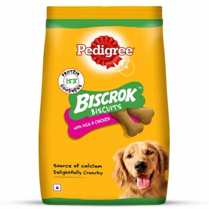 Biscrok with milk &  chicken | 500gm , 900gm | Pedigree