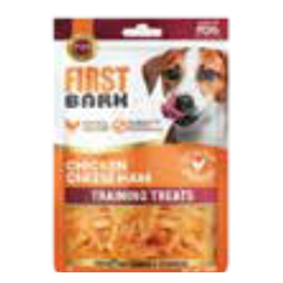 First Bark Chicken Cheese Ham Training Treats – 70g