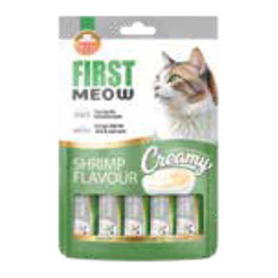 First Meow Creamy Treats – Shrimp Flavour  75gm