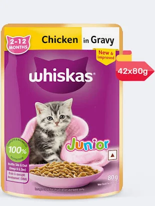 Whiskas Gravy Kitten Chicken | 80gm