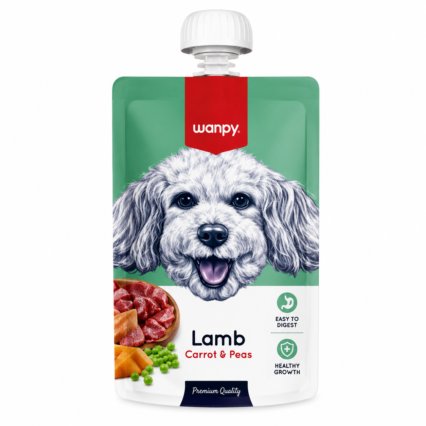 WanpyMeat Paste Lamb, Carrot & Peas – 90gm