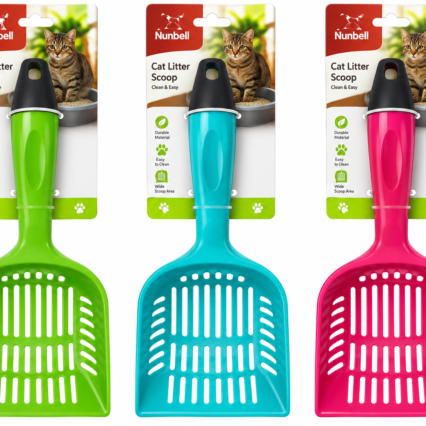 Cat scooper with poop bag holder