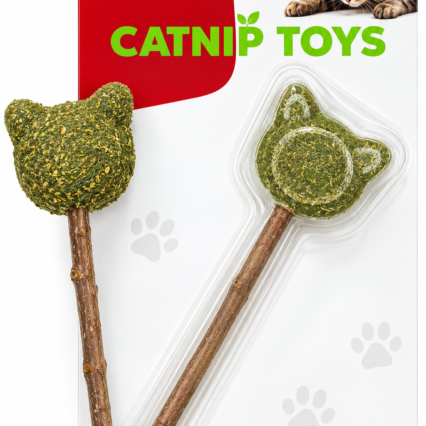 Cat nip toys – cat with stick