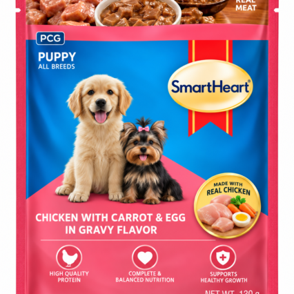 Smart Heart Chicken Chunk in Gravy Puppy | 80gm
