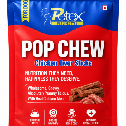 Petex Pop Chew Chicken Liver Sticks – 100 gm