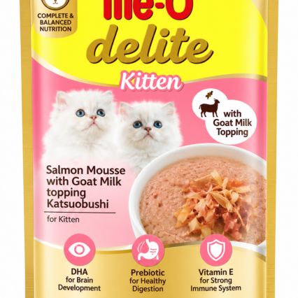 Me-O Delite Salmon mouse with goat milk | 70gm