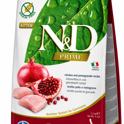 N&D Prime Cat Chicken & Pomegranate Kitten – 1.5kg