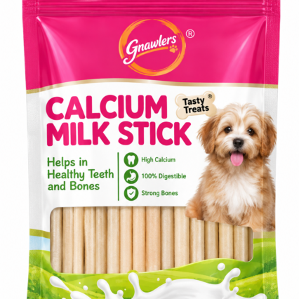 Gnawlers Calcium Milk Sticks – Milk Flavor | Chicken Flavor – 270g