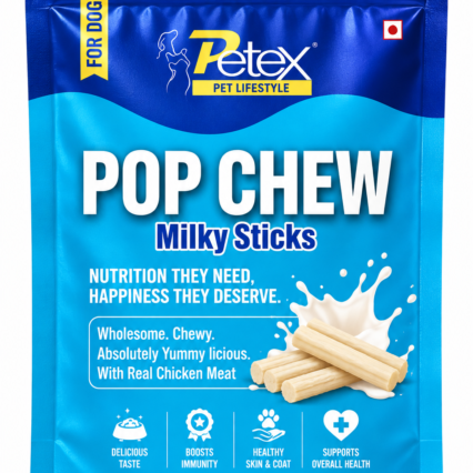 Petex Pop Chew Milky Sticks – 100 gm