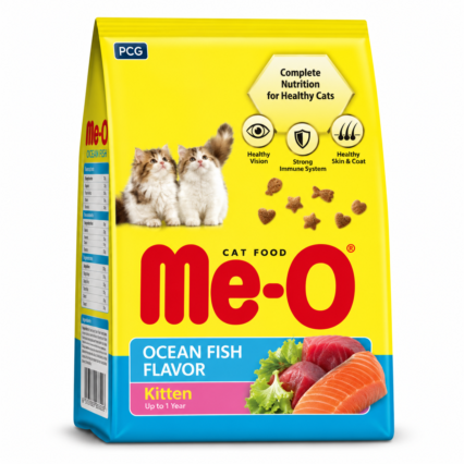 Me-o Ocean Fish Kitten  | 0.4kg , 1.1kg , 2.6kg , 6.8 kg