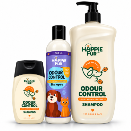 Happie Fur Odour Control Shampoo for Dogs & Cats – 100ml | 300ml | 1000ml