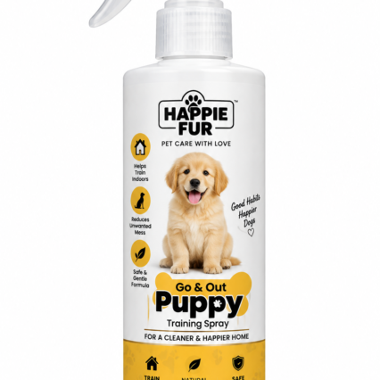 Happie Fur Go & Out Puppy Training Spray – 250 ml