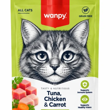 Wanpy Tuna, Chicken & Carrot – 90gm