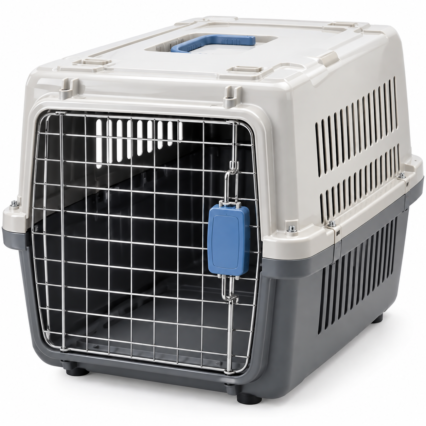 Plastic Pet Carrier Metal Door