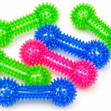 SPIKE DUMBLE SQUEEZE TOY FOR DOGS