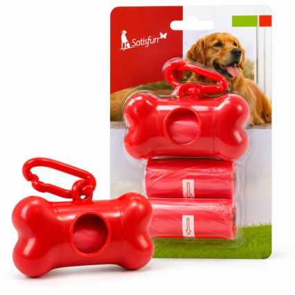 Poop bag with case