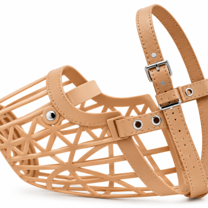 Plastic Muzzle (Leather Strap)
