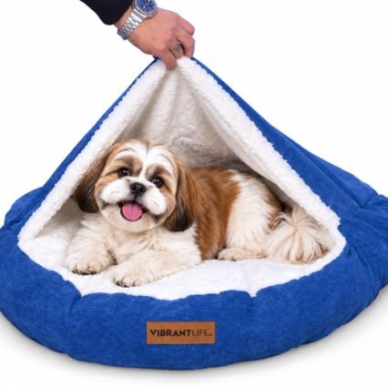 DOG HOODIED SLEEPING BED